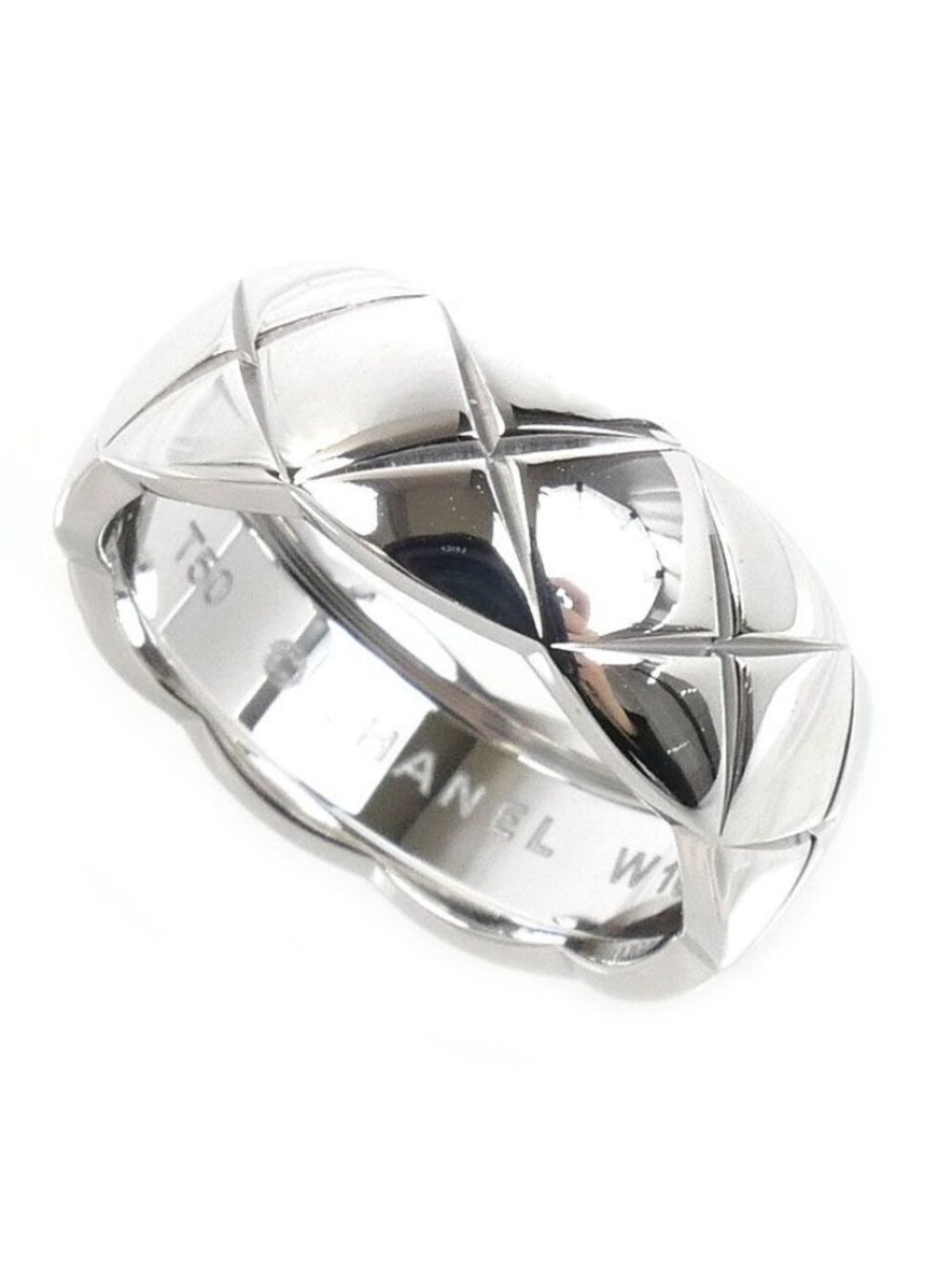 Chanel 18k White Gold Coco Crush Ring